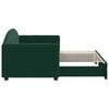 vidaXL Lova su i&scaron;traukiama dalimi, tamsiai žalia, 80x200cm, aksomas