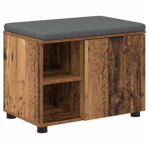 vidaXL Koridoriaus suolas su pagalve Senas medis 60 x 38 x 46 cm