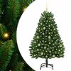 vidaXL Dirbtinė Sulankstoma Kalėdų Eglutė Žalia 150 cm PVC ir Plienas