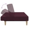 vidaXL Dvivietė sofa-lova su pakoja, violetinės spalvos, audinys