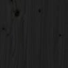 vidaXL Lovos galvūgalis, juodas, 106x4x100cm, pušies medienos masyvas