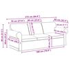 vidaXL Sofos komplektas 2 pcs Tamsiai pilka 215 x 82 x 80 cm audinys