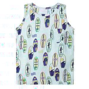 Vaiki&scaron;ki mar&scaron;kinėliai be rankovių, mėlynos spalvos mi&scaron;inys, 104 dydžio