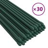 vidaXL Sodo augalų kuoliukai, 30vnt., žalios spalvos, 150cm, plienas