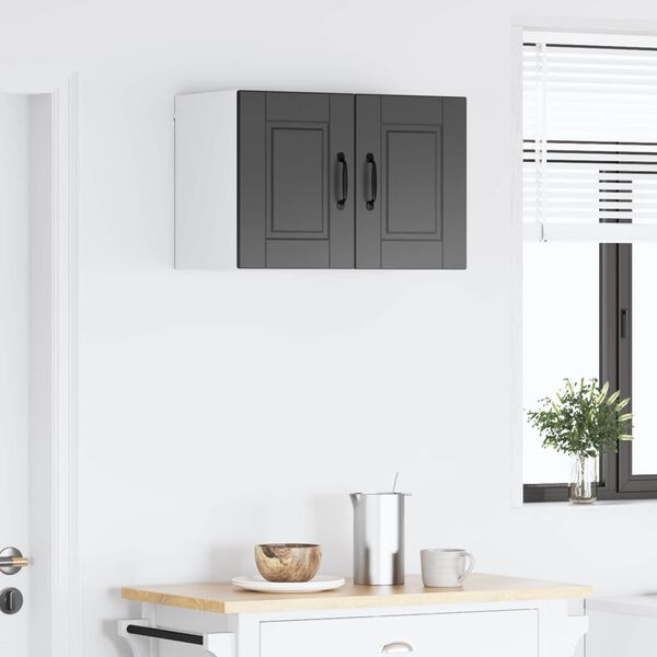 vidaXL Virtuvės spintelė 2 pcs Juoda 30 x 31 x 40 cm Apdirbta mediena