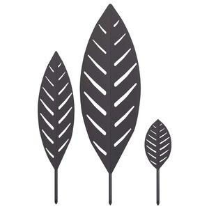 vidaXL Sodo kuolas 3 vnt. 116,5 x 35 x 3 cm Juoda Plienas