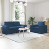 vidaXL Sofa 2 pcs Mėlyna Bendri matmenys: 182 x 80 cm (P X G x A)