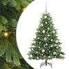vidaXL Dirbtinė Kalėdų eglutė su 150 LED Žalia 120 cm PE ir PVC