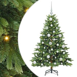 vidaXL Dirbtinė Kalėdų eglutė su 150 LED Žalia 120 cm PE ir PVC