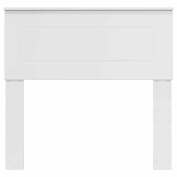 vidaXL Galvūgalis Blizgus baltas 90 cm Apdirbta mediena