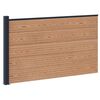 vidaXL Tvoros rinkinys 175 x 105 cm WPC ir aliuminis Ruda