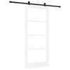 vidaXL Slankios durys ORKDAL Balta ir juoda 93 x 211 cm