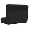 vidaXL Sulankstomas čiužinukas-kėdė, juodos spalvos, dirbtinė oda