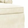 vidaXL Faina su sijonu Kreminė 91 x 157 x 91 cm Ribotos tekstilės