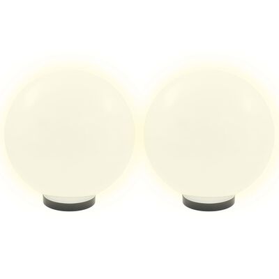 vidaXL LED lempos, rutulio formos, 2vnt., sferinės, 30cm, PMMA