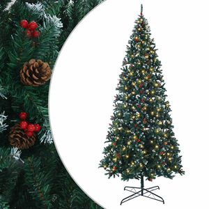 vidaXL Dirbtinė Sulankstoma Kalėdų Eglutė 500 cm 900 LED &Scaron;ilta balta