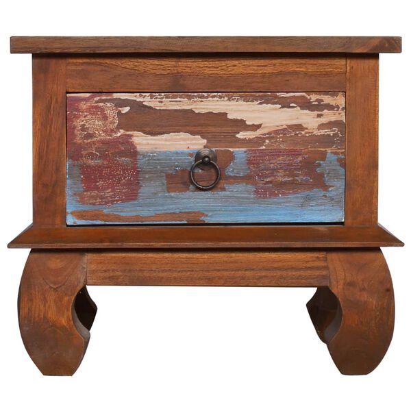 vidaXL Naktinė spintelė, 45x35x40cm, perdirbta tikmedžio mediena