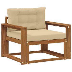 vidaXL Lauko Vidurinis Sofa Kietos akacijos mediena Natūrali