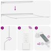 vidaXL Markizės rėmas Balta 400 &times; 350 cm Aliuminis