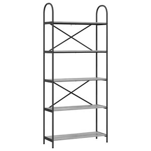 vidaXL Knygų lentyna Pilkas Sonoma 80 x 30 x 183 cm Apdirbta mediena