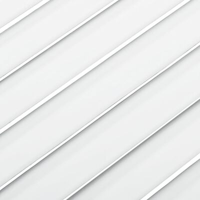 vidaXL Spintelės durelės, baltos, 61,5x59,4cm, pušis, žaliuzių dizaino
