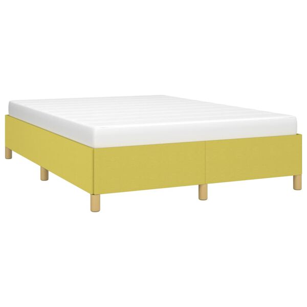 vidaXL Lovos rėmas be čiužinio, žalios spalvos, 140x200cm, audinys