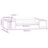 vidaXL Monitoriaus stovas, 70x27,5x15cm, pušies medienos masyvas