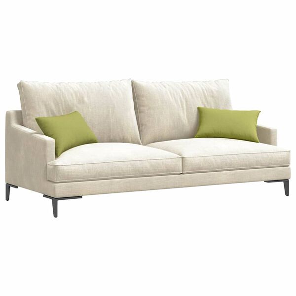 vidaXL Sofa Pagalvės 2 pcs &Scaron;viesiai žalia 50 x 30 cm audinys
