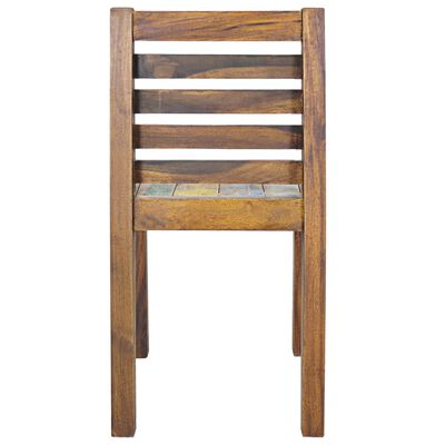 vidaXL Valgomojo kėdės, 6vnt., perdirbtos valties medienos masyvas