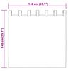 vidaXL Užtemdymo užuolaidos 2 pcs Šviesiai pilka 140 x 140 cm Aksomas