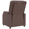 vidaXL Masažinis krėslas, rudos spalvos, dirbtinė oda