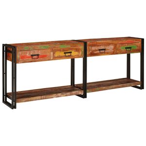 vidaXL Konsoliniai staliukai 2 vnt. Įvairiaspalvis 200 x 33 x 75 cm