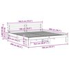 vidaXL Lovos rėmas Natūrali 180 x 200 cm Kietos pu&scaron;ies mediena