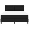 vidaXL Kiemas lova su čiužiniu Juoda 140 x 190 cm Dirbtinė oda
