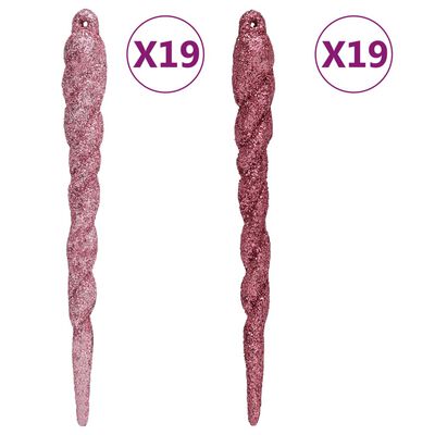 vidaXL Kalėdinių žaisliukų rinkinys, 108vnt., balti ir rožiniai