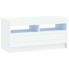 vidaXL LED televizoriaus spintelė Balta Apdirbta mediena