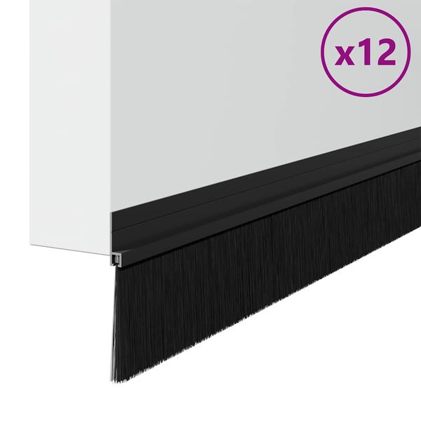 vidaXL Savaranki&scaron;kai klijuojami durų &scaron;epetėlių sandarikliai 12 pcs