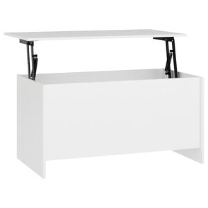 vidaXL Kavos staliukas, baltas, 102x55,5x52,5cm, apdirbta mediena