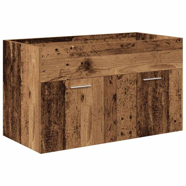 vidaXL kriauklės spintelė su įmontuotu praustuvu ir maišytuvu