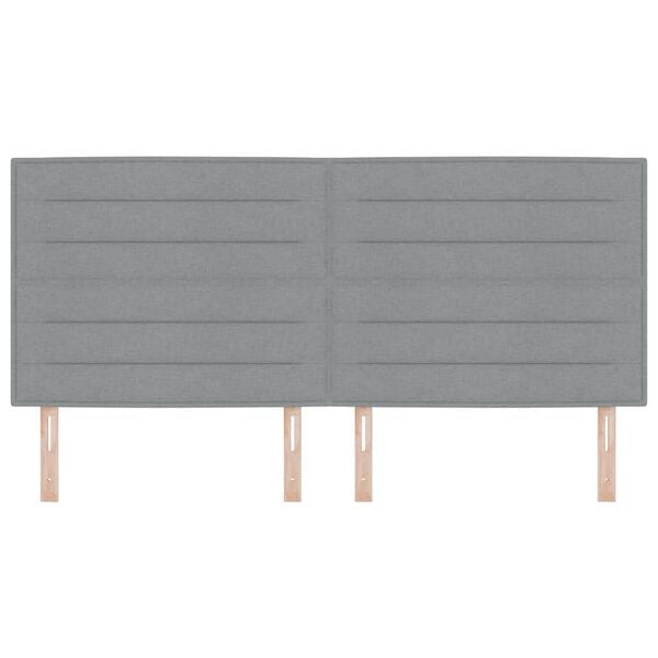 vidaXL Galvūgalis &Scaron;viesiai pilka 200 cm audinys