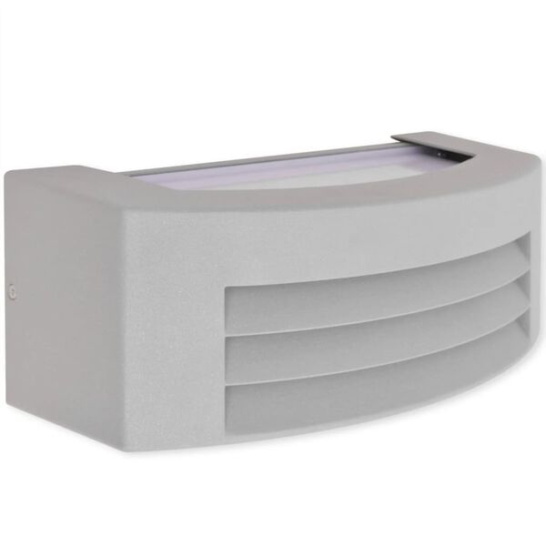 vidaXL sieninis lauko &scaron;viestuvas, aliuminis, pilkas