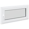 vidaXL Požeminio lango RISOR 100 x 50 cm PVC ir stiklas Balta