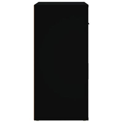 vidaXL Šoninė spintelė, juodos spalvos, 80x33x70cm, apdirbta mediena