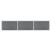 vidaXL Sodo tvora, pilkos spalvos, 526x106cm, WPC (49073+2x49075)
