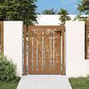 vidaXL Sodo vartai, 100x125 cm, Corten plienas, bambuko dizainas
