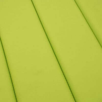 vidaXL Saulės gulto čiužinukas, ryškiai žalias, 200x60x3cm, audinys