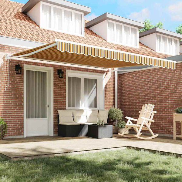 vidaXL I&scaron;traukiama markizė Įvairiaspalvis 400 &times; 300 cm