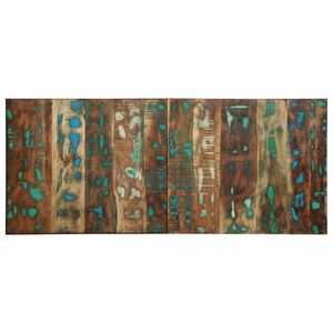 vidaXL galvūgalis Daugiaspalvis 120 cm Regeneruota medžio masyva