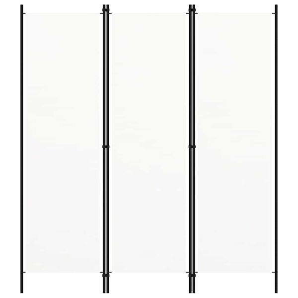 vidaXL Kambario pertvara, 3 dalių, baltos spalvos, 150x180cm