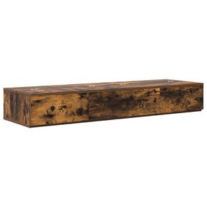 vidaXL Studijos stalas Dūminio ąžuolo 110 x 40 x 19,5 cm
